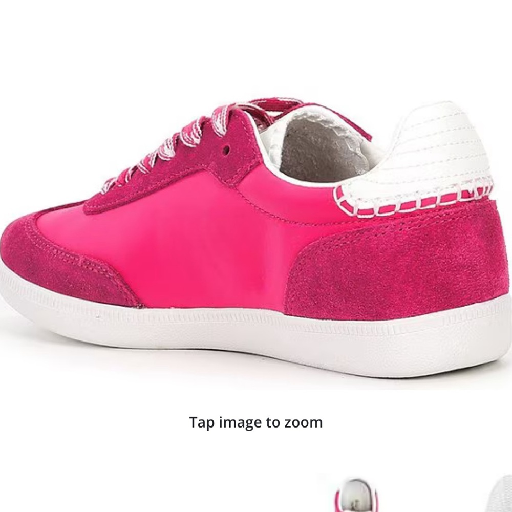 New Vintage Havana Fuchsia Suede Sneakers - Picture 2 of 3
